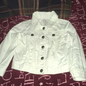 White jean jacket